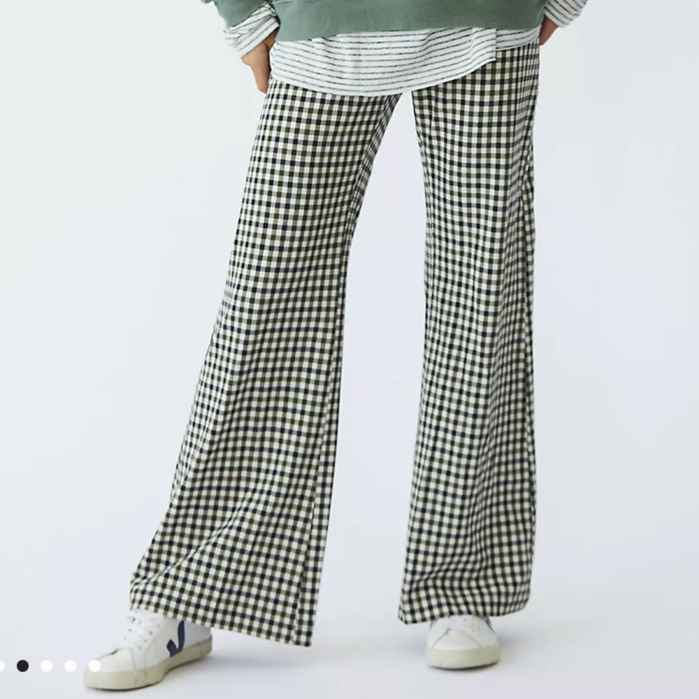 Free People Plaid Jules Pant
